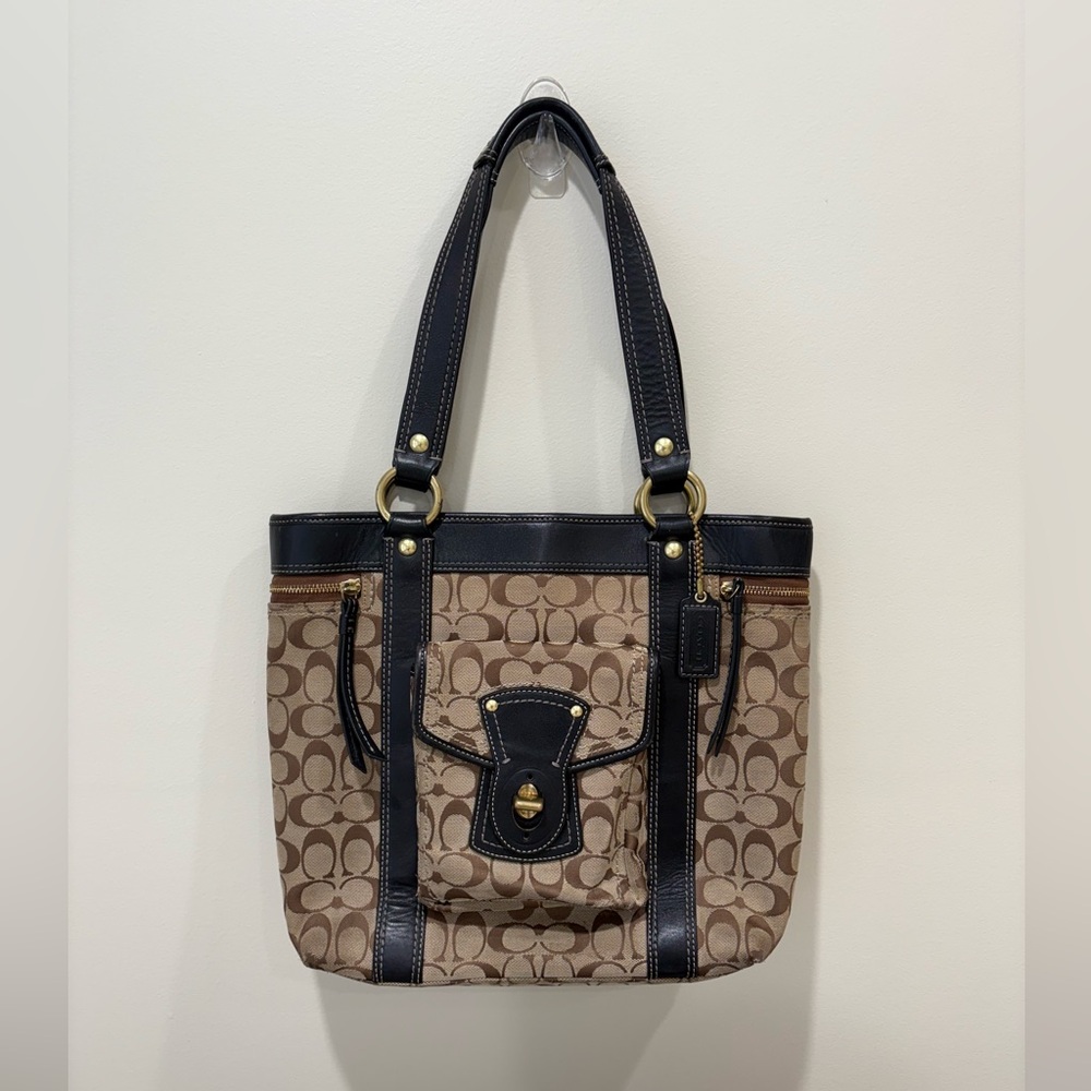 Vintage Coach Legacy 65th Anniversary Signature Tote Bag